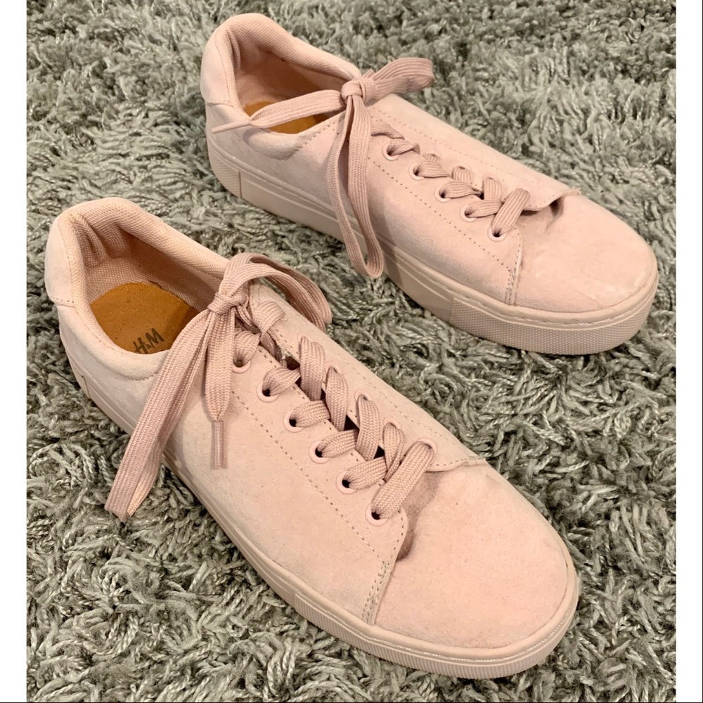 H&M Pale Pink Sneakers